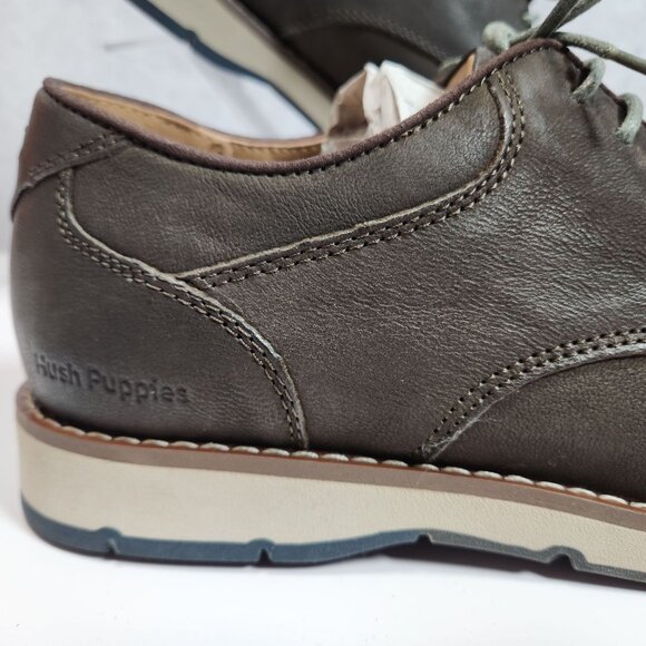 Hush Puppies Titan Leather Lace-Up Casual Shoes Mens Size 9M - Picture 3 of 16
